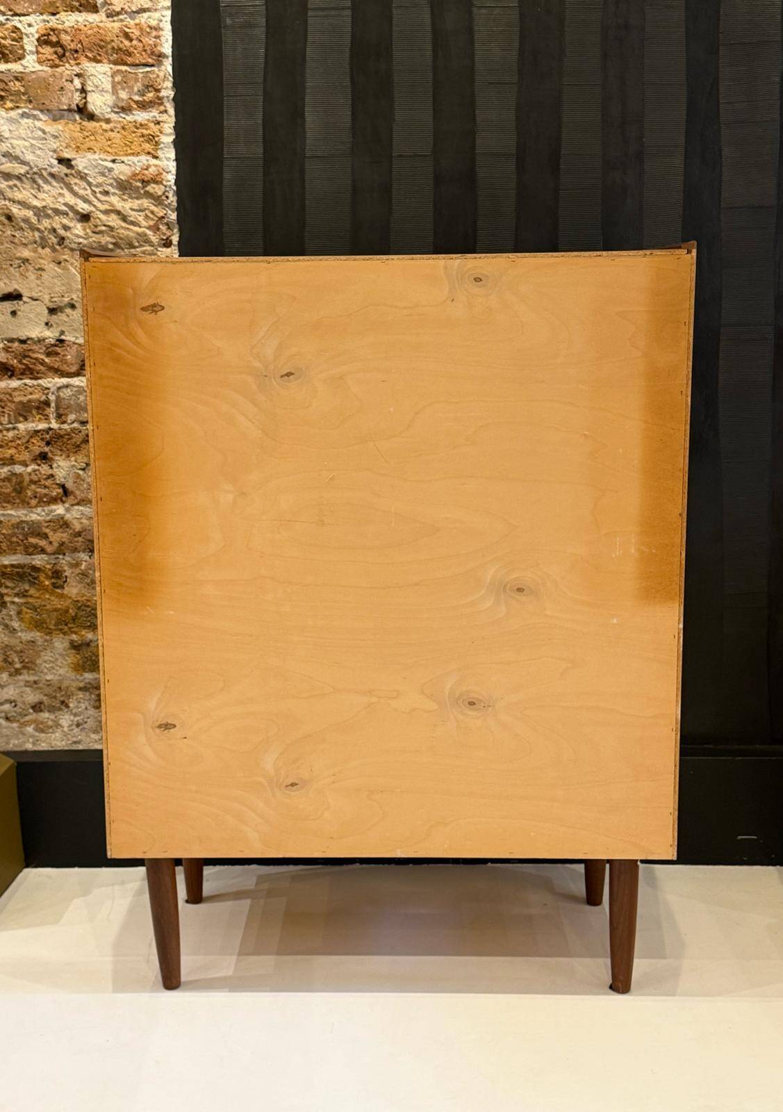 Large Scandinavian teak chest of drawers.