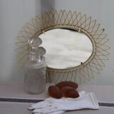 Gilded metal mirror