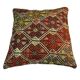 VINTAGE TURKISH KILIM CUSHION COVER , 45 X 45 CM