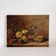 Peinture ancienne huile sur toile nature morte aux fruits exotiques