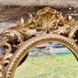 Mirror in carved wood gilded with leaf, Louis XV period, 18th century