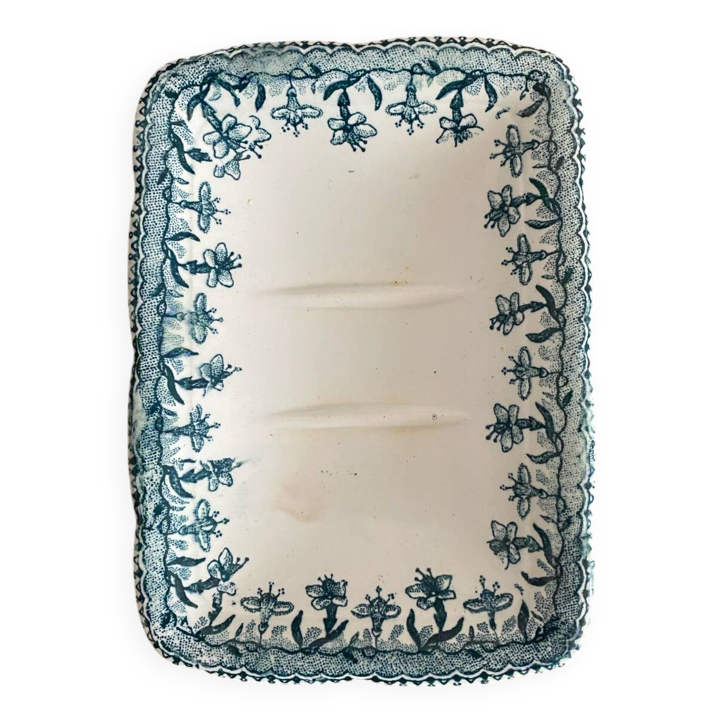 Boîte à Savon Ancienne Avec Son Savon – Plastique Blanc, Vintage, Pour Adulte