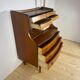 Danish teak cabinet with drawers and pull-out secretary desk – 1960