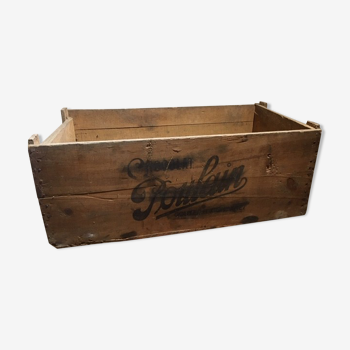 Caisse en bois chocolat poulain collection