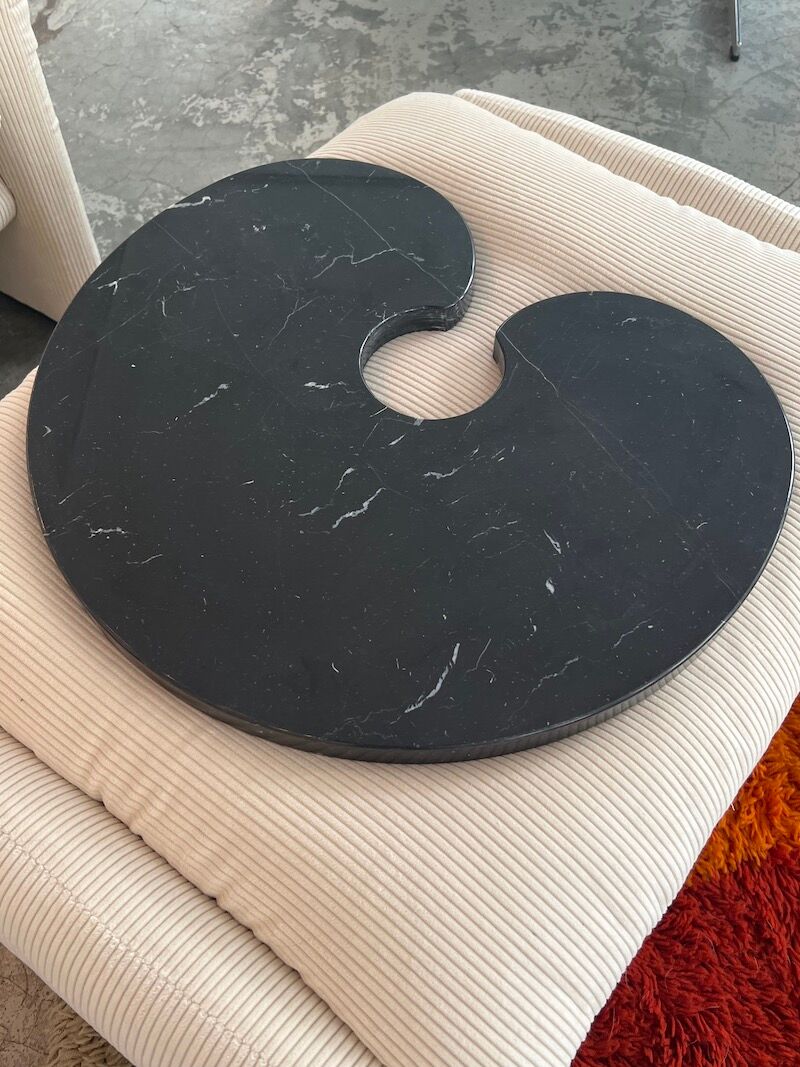 Side table series "Eros" in Marble by Angelo Mangiarotti for Skipper, contemporary edition