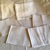 Nappe et ses 6 serviettes en lin