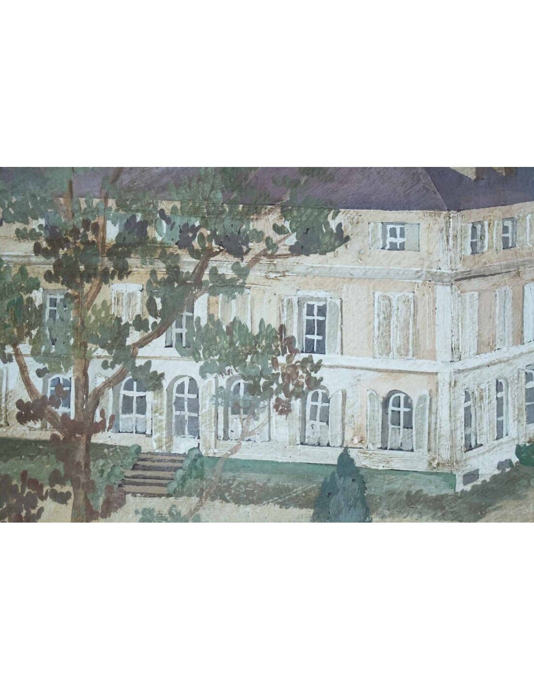 Painted canvas of the twentieth century in the taste of antiquity