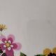 Set of 8 vintage Gien earthenware plates from the 70s with a floral pattern.
