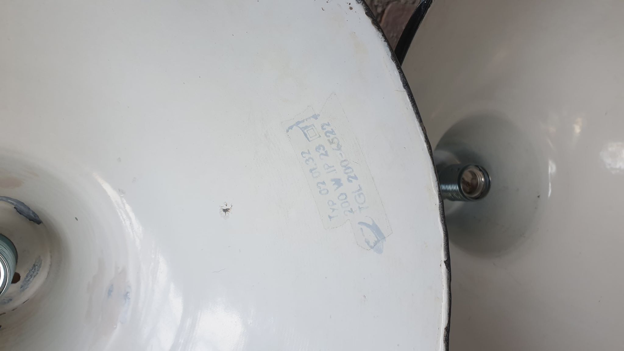 Industrial pendant lamp, 1970s