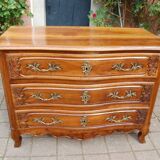 18th-century Louis XV walnut commode.