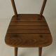 Set of 6 Brutalist chairs in solid wood