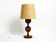 Large rare beautiful 1960s table lamp by Temde made of pinewood