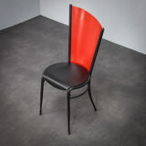 Set of 4 postmodern dining chairs, Italy, 1980s