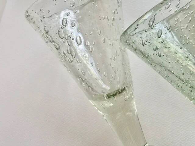 Biot glassware, 5 pomponette glasses