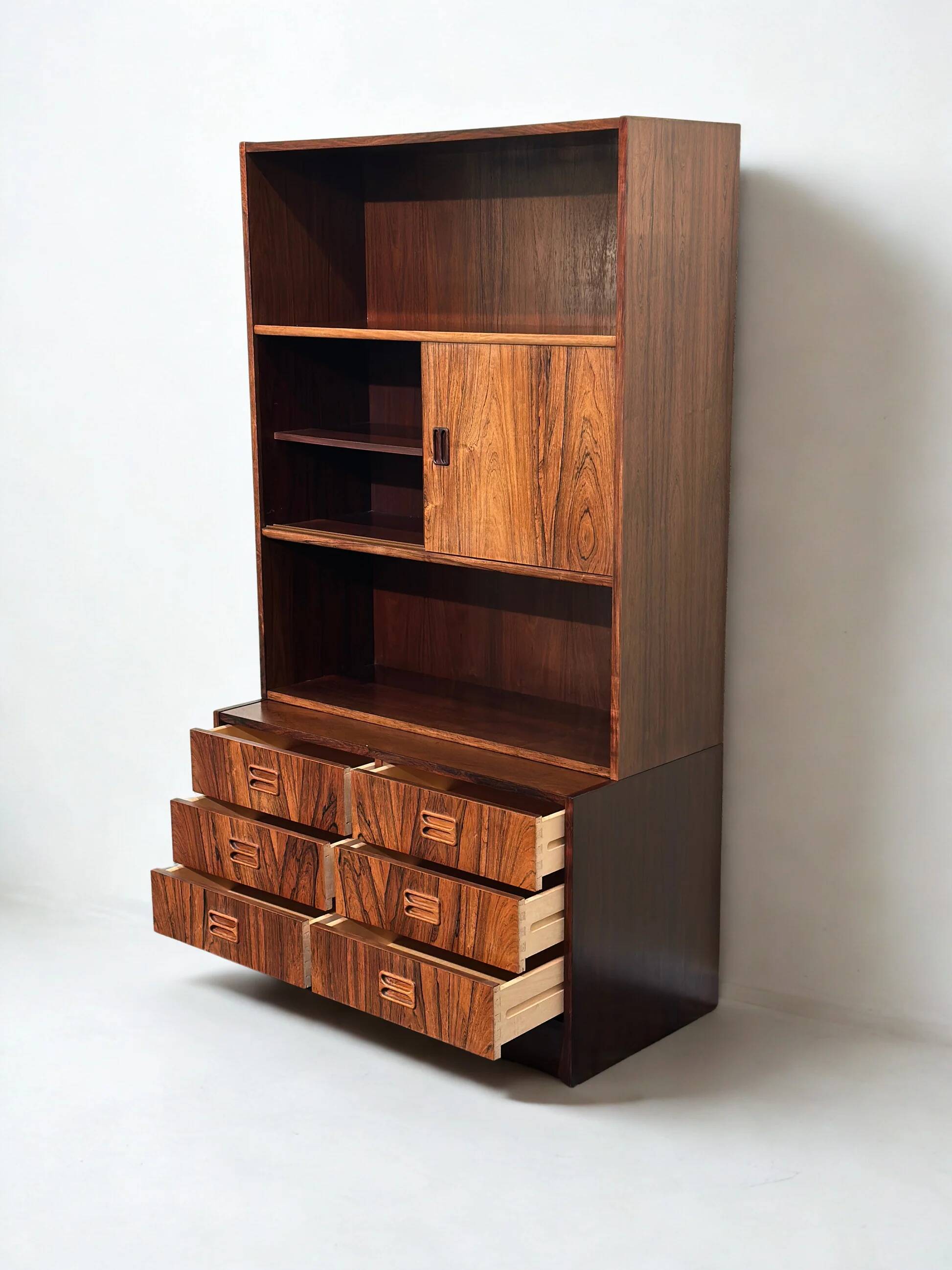 Rosewood high bookshelf