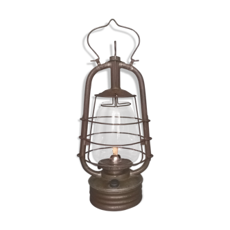 Old sif 500 oil storm lamp with its original wick ~ early twentieth