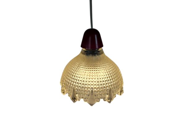 Erco Leuchten - Allemagne - suspension - style holophane - Space Age - crys