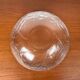 Large vintage Swedish glass bowl with floral decoration by Ann Wärff for Kosta Boda, 1970s.