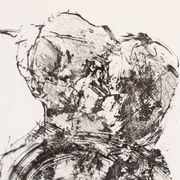 Rose, B/W Woodcut, 41 x 51 cm