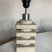 Lamp by Albert Tormos in limestone of the Luberon, Saint Tropez 1970