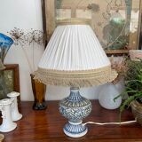 Old Hand-painted ceramic lamp