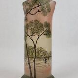 Legras Enameled Glass Vase, 1900s