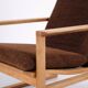 The Sled Chair - Model BM2254 - Oak - Brown cushions - Børge Mogensen - Fredericia Chair Factory
