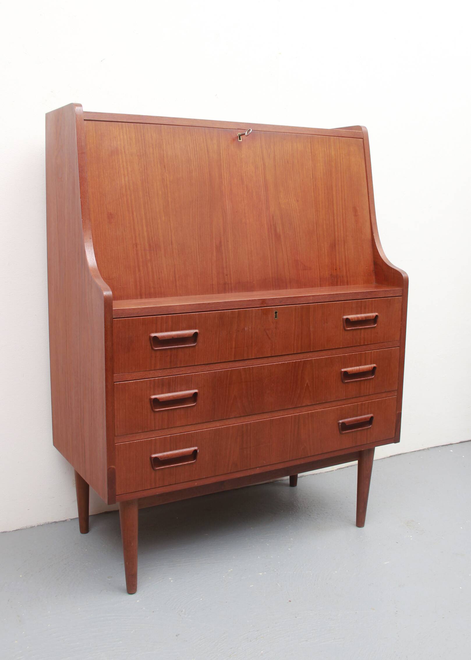 Secrétaire en teck des années 1960, Tibergaard / Gunnar Nielssen