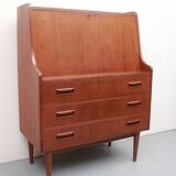 Secrétaire en teck des années 1960, Tibergaard / Gunnar Nielssen