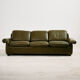 Leather sofa set, 3-piece set