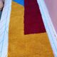 Handmade traditional pure wool carpet for the hallway, size 75x300 cm.