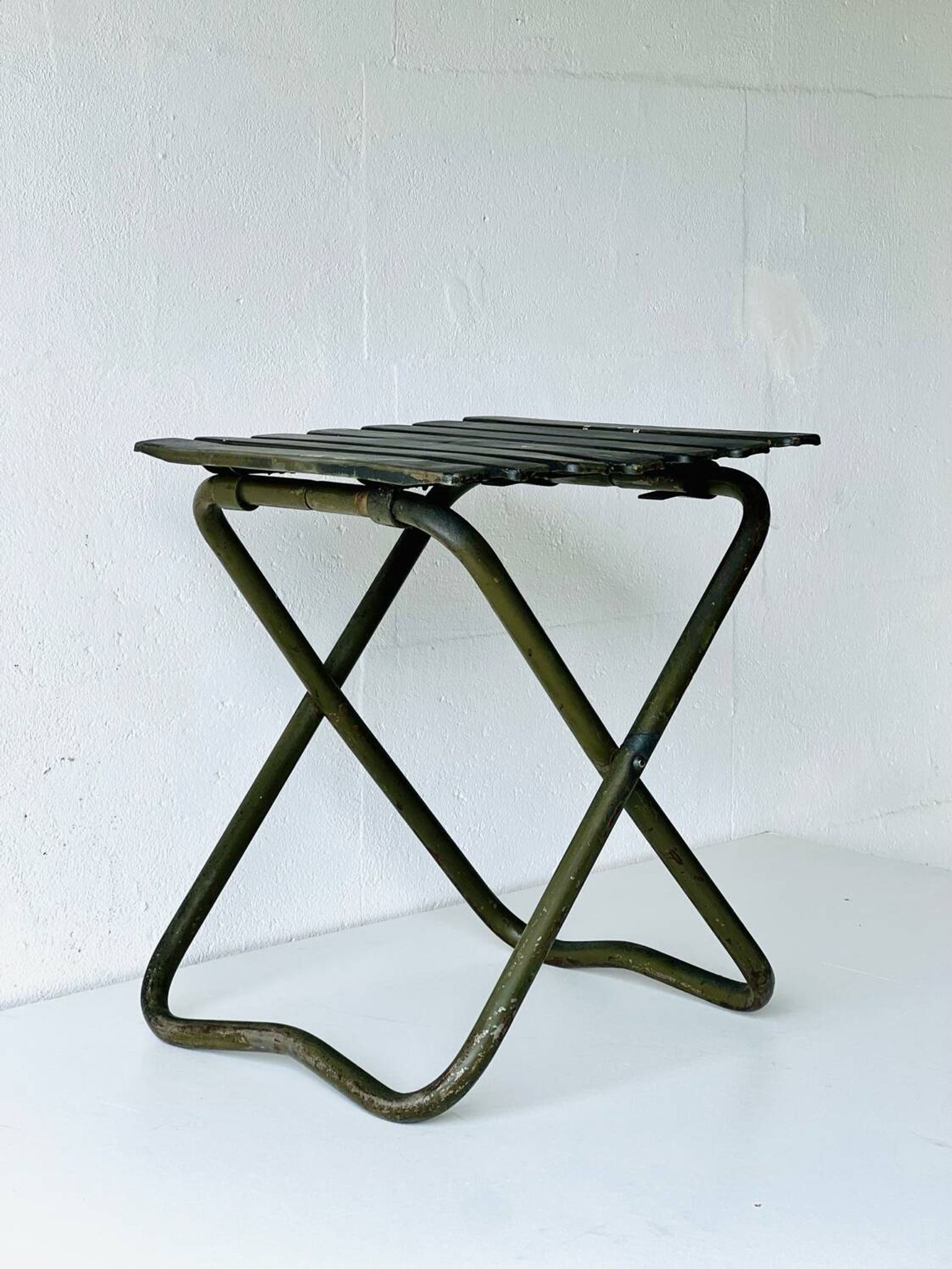 Chaise pliante industrielle de l'armée, 1960'