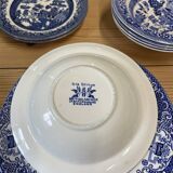 Service à thé anglais Vieux saule Staffordshire