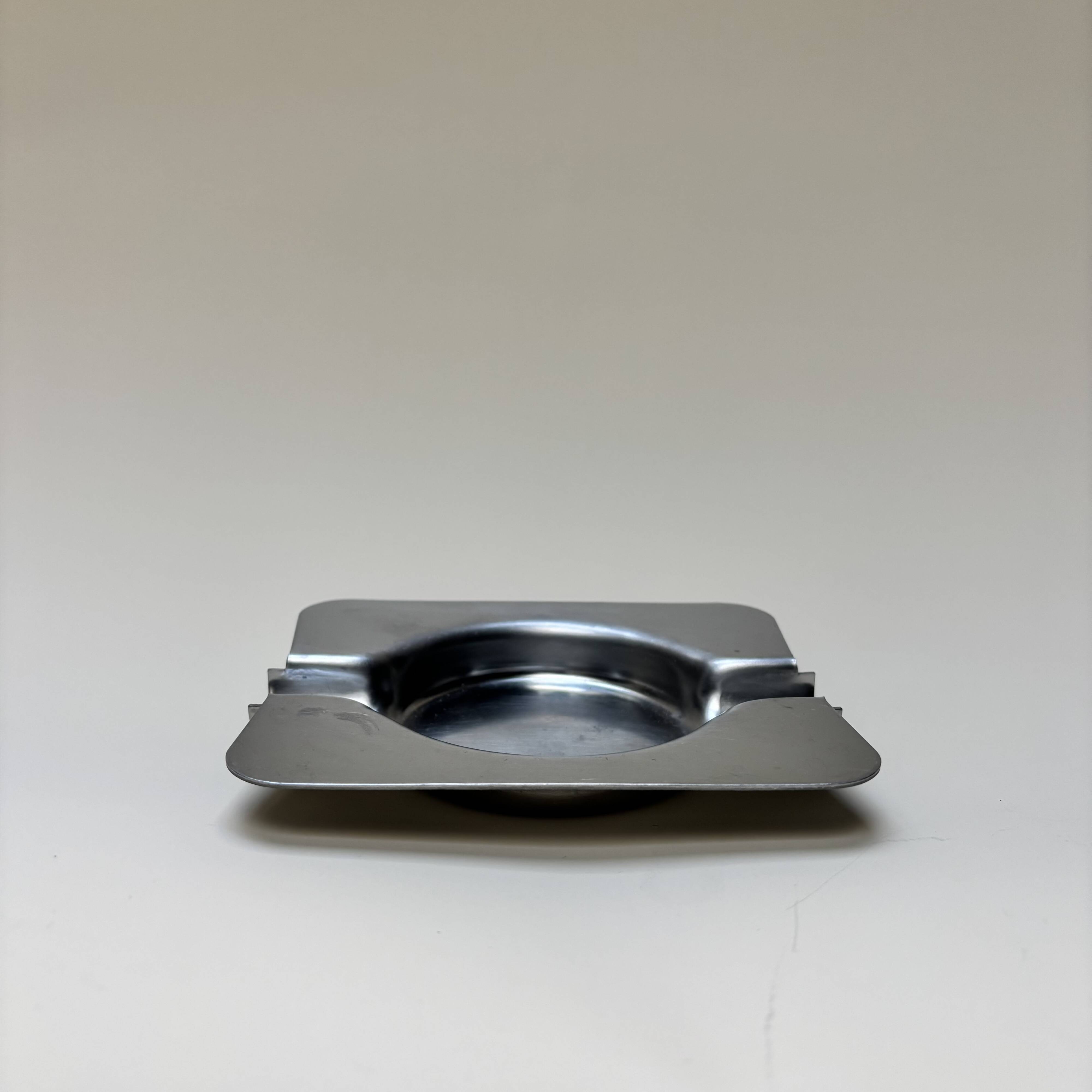 Vintage stainless steel ashtray