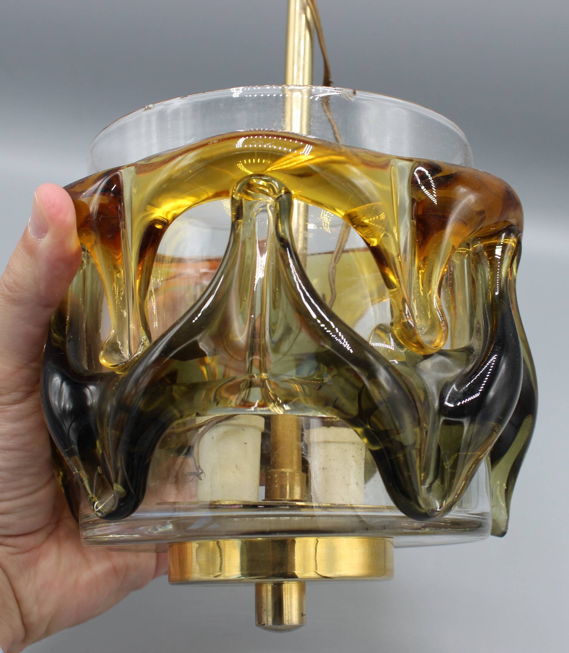 VINTAGE 70s MURANO CHANDELIER - CARLO NASON - MAZZEGA