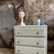 Soft khaki chest of drawers