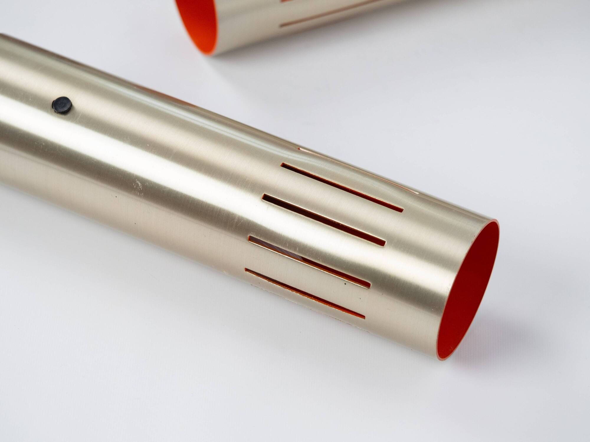 3 vintage trombone lamps from Denmark by Jo Hammerborg, Fog and Morup, 1960s.