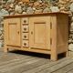 Superb antique low sideboard / side unit / industrial furniture in solid ash.