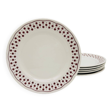6 dessert plates "Nuova Fontebasso", Italy.