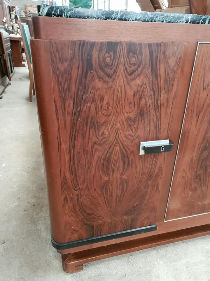 Art Deco mahogany string