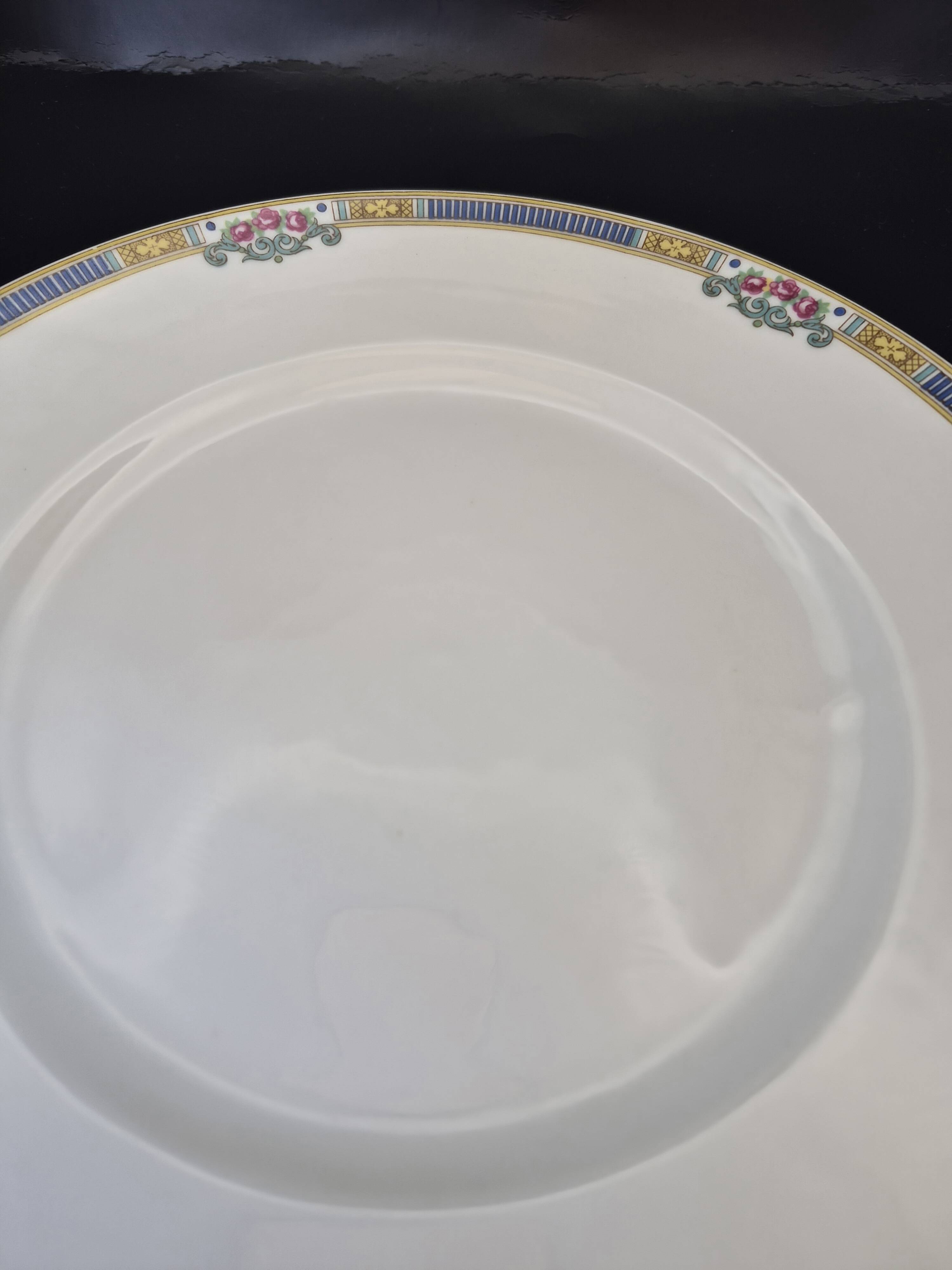 Set of 6 flat plates Bernardaud Limoges – Art Deco – A713