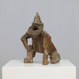 “Starke Jâan” sculpture in welded steel by Louk van Meurs, Netherlands, c. 1970s