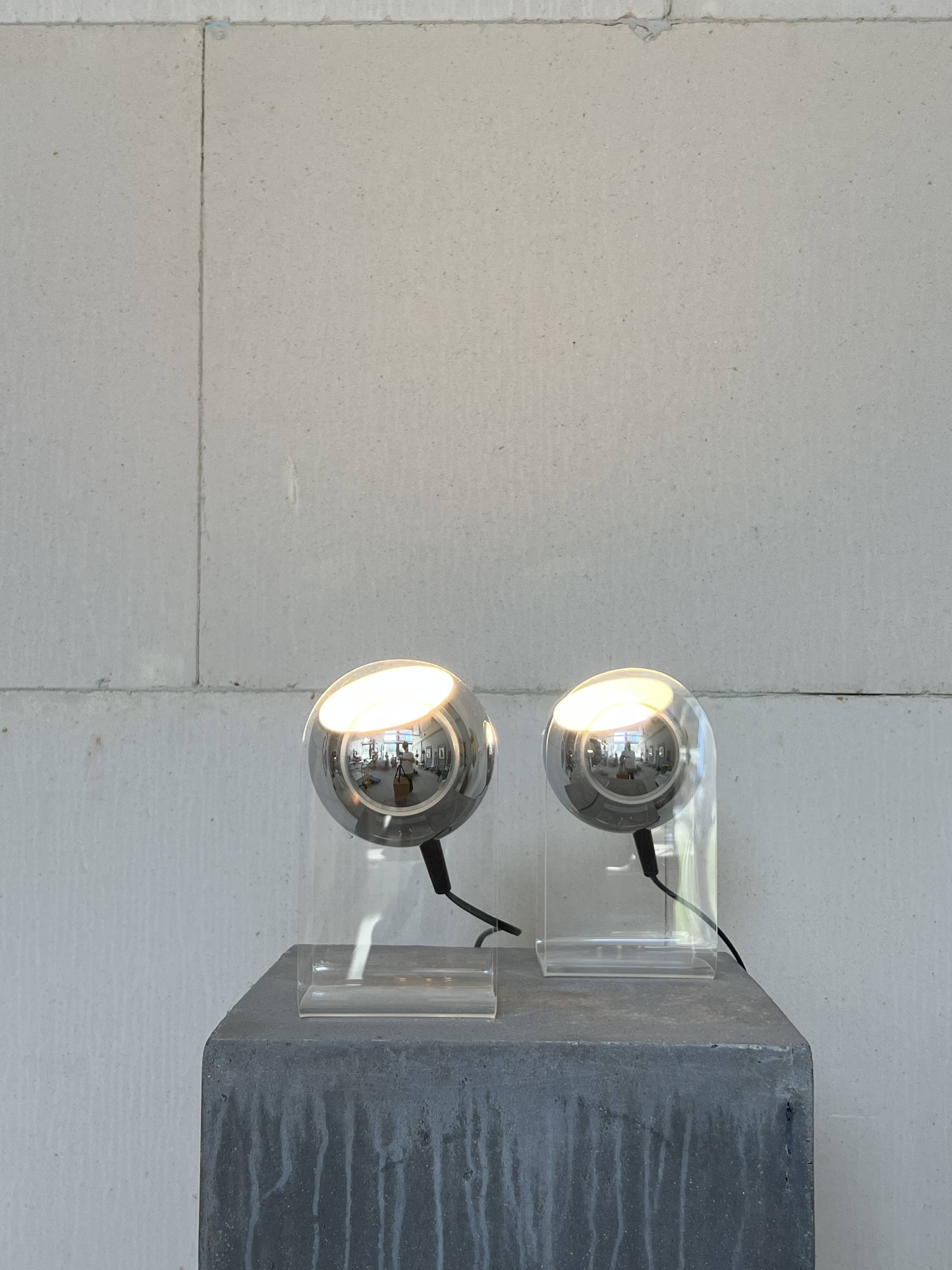 Set of 'Sensorette' table lamps by Insta elektro Germany