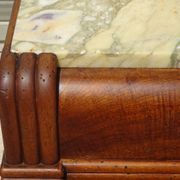 Enfilade Art Déco en noyer et plateau en marbre