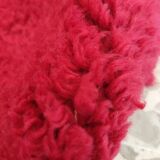 Round carpet vintage 70s wool