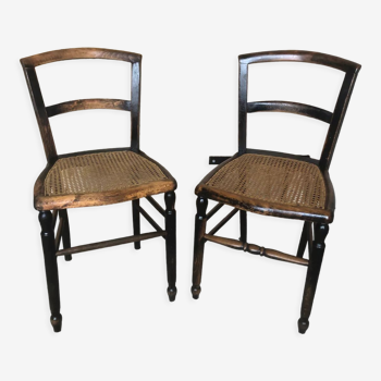 Pair of bistro chairs by Georges Marzo Paris