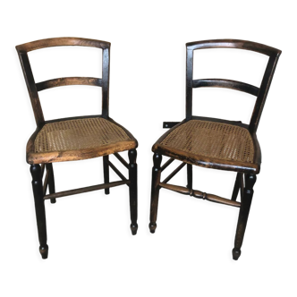 Pair of bistrot chairs by Georges Marzo Paris