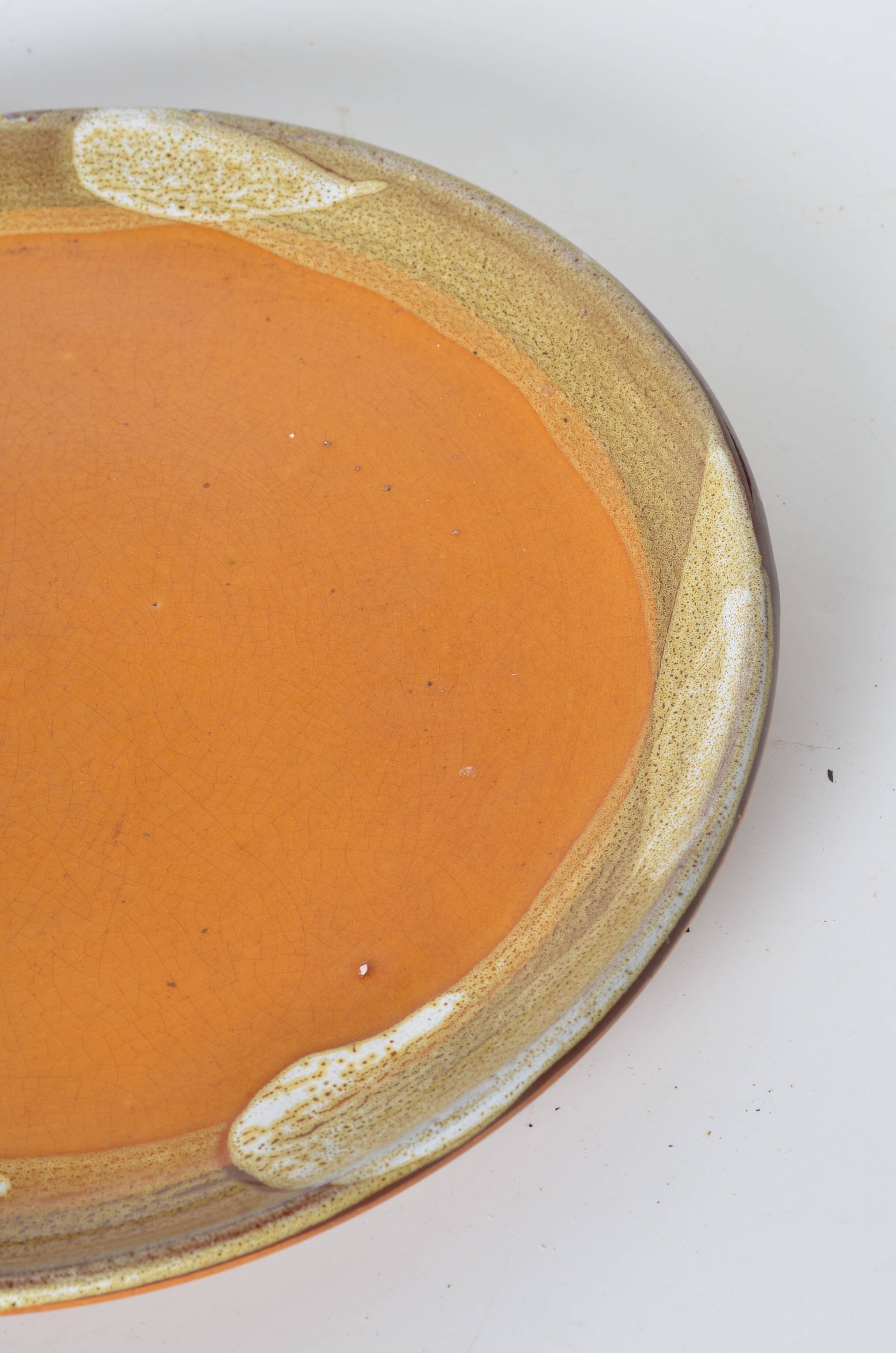 Vallauris F. Bongioanni terracotta plate