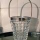Vintage glass ice bucket, 1960s