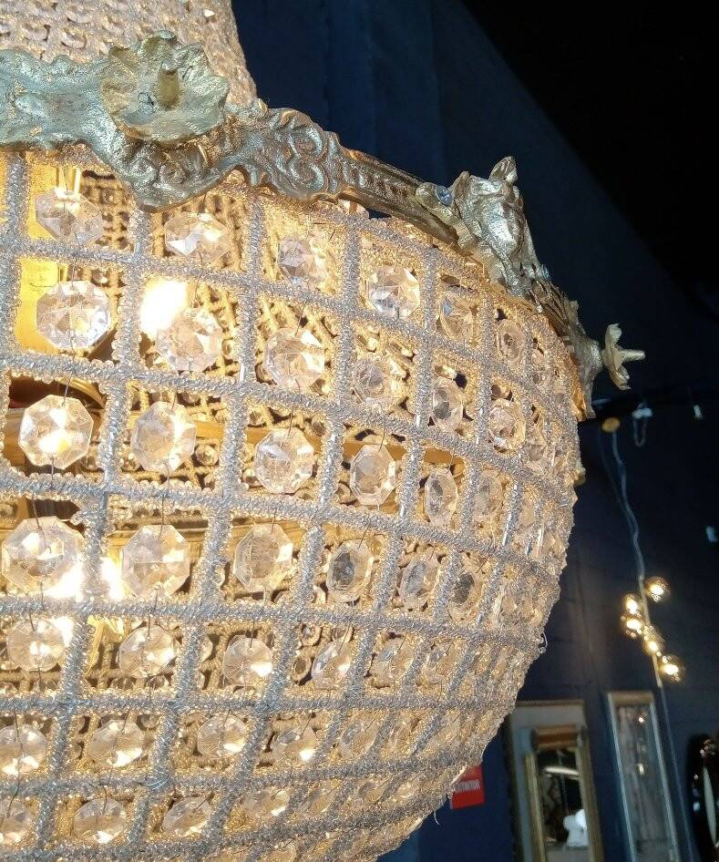 Large pair of hot air balloon chandeliers